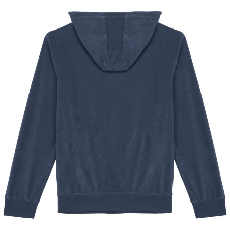 Sudadera ecorresponsable de rizo con capucha y cremallera hombre