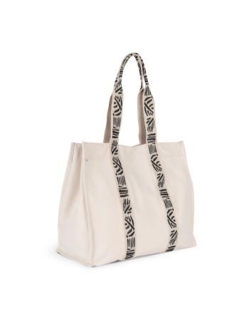 Large recycled gusseted shopping