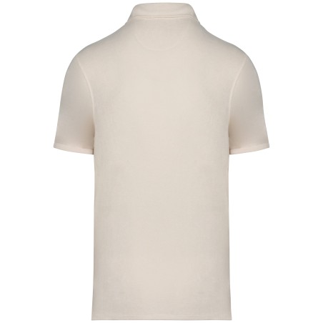 Eco-friendly men\\\'s Terry Towel polo shirt