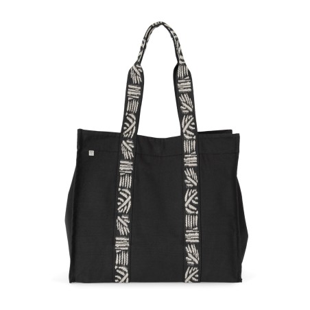 Bolsa shopper de fuelle grande reciclada