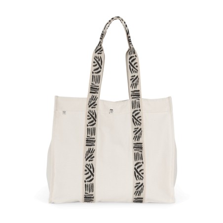 Large recycled gusseted shopping