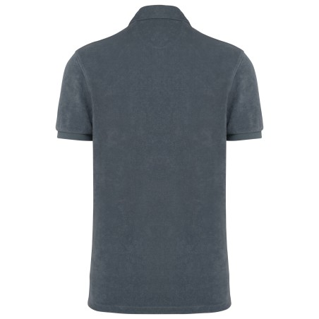 Eco-friendly men\\\'s Terry Towel polo shirt