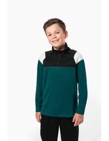 Sudadera de entrenamiento 1/4 de cremallera infantil