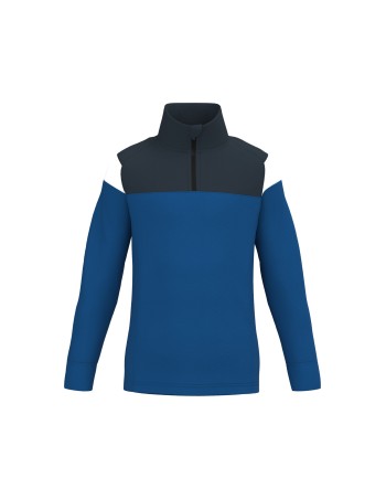 Kids zipped neck training top 2