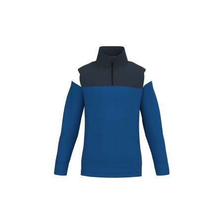 Kids zipped neck training top