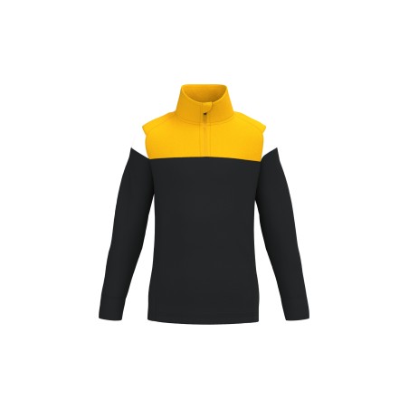 Kids zipped neck training top