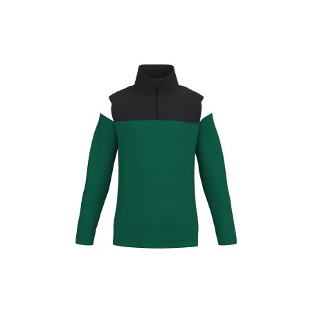 Kids zipped neck training top
