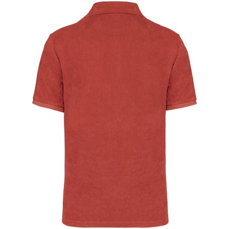 Eco-friendly men\\\'s Terry Towel polo shirt