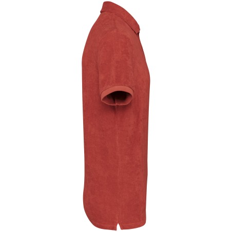 Eco-friendly men\\\'s Terry Towel polo shirt