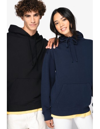 Sudadera ecorresponsable con capucha y hombros caídos...
