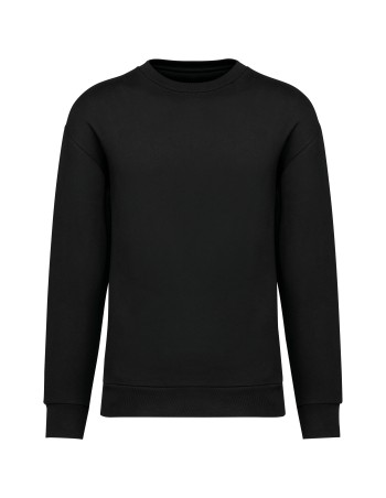 Eco-friendly unisex brushed fleece dropped shoulders... 2