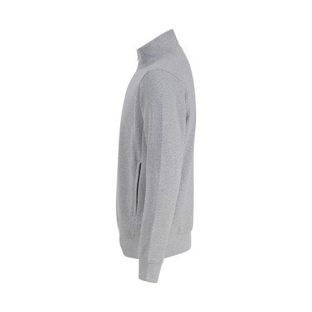 Unisex zipped neck sweatshirt