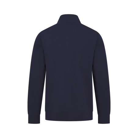 Unisex zipped neck sweatshirt