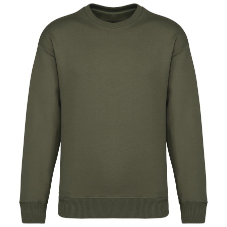 Eco-friendly unisex oversize round neck sweatshirt