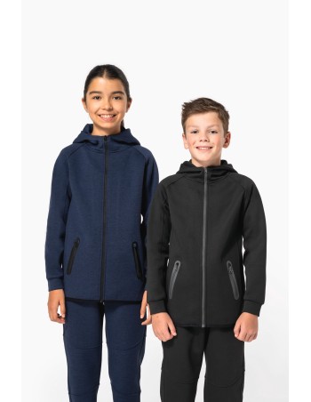 Kids\\\' performance hooded jacket
