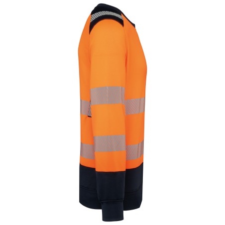 Sudadera de seguridad reciclada cuello redondo unisex
