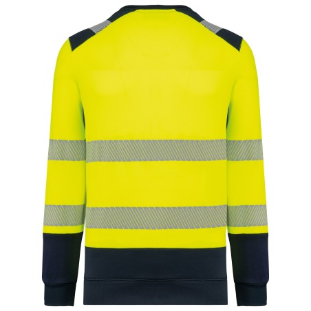 Sudadera de seguridad reciclada cuello redondo unisex
