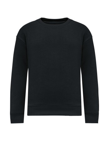 Eco-friendly kids\\\' oversize round neck sweatshirt 2