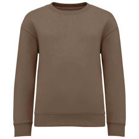 Eco-friendly kids\\\' oversize round neck sweatshirt