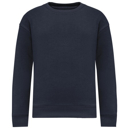 Eco-friendly kids\\\' oversize round neck sweatshirt