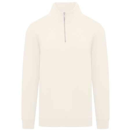 Sudadera ecorresponsable de cuello alto con cremallera hombre