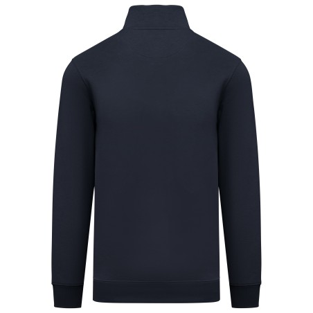 Sudadera ecorresponsable de cuello alto con cremallera hombre
