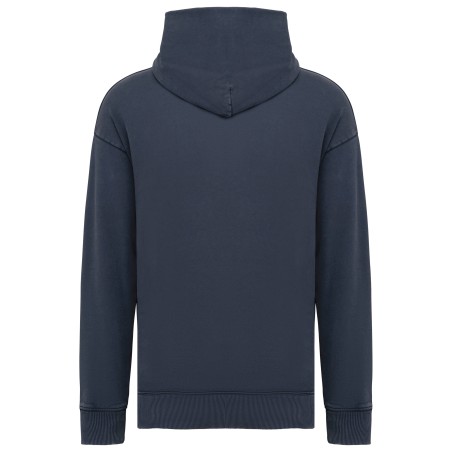 Unisex eco-friendly washed effect oversized hooded sweatshirt