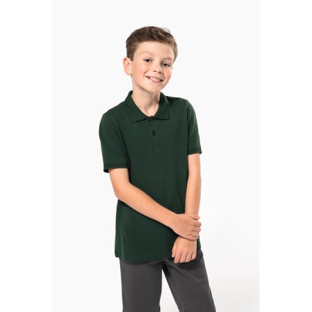 Kids\\\' short-sleeved polo shirt