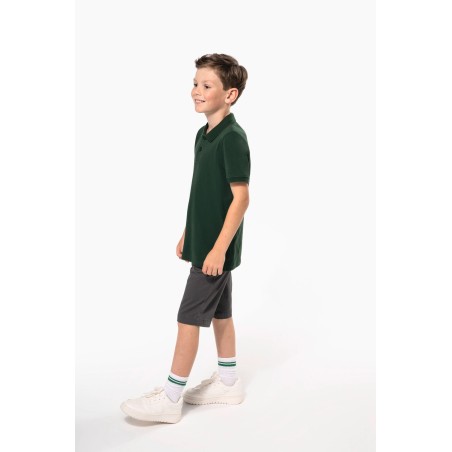 Kids\\\' short-sleeved polo shirt