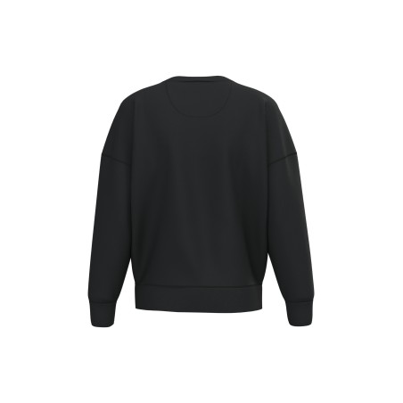 Sudadera ecorresponsable cuello redondo hombros caídos mujer