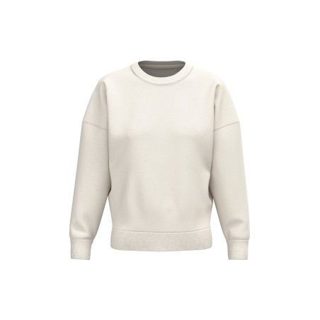 Sudadera ecorresponsable cuello redondo hombros caídos mujer