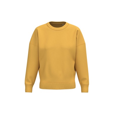 Sudadera ecorresponsable cuello redondo hombros caídos mujer