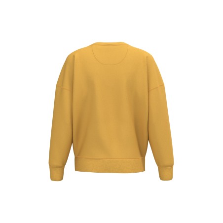 Sudadera ecorresponsable cuello redondo hombros caídos mujer