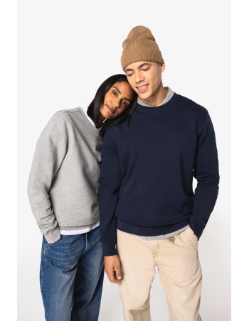 Eco-friendly unisex round neck sweatshirt
