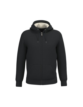 Sudadera ecorresponsable con cremallera y forro de sherpa... 2