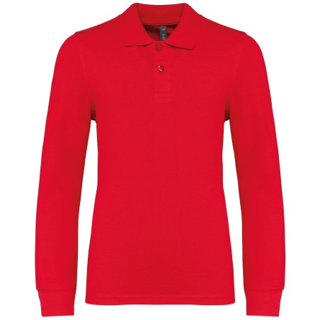 Kids\\\' long-sleeved polo shirt