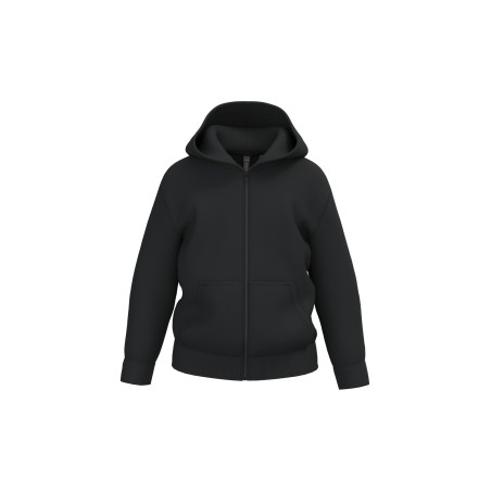 Kids\\\' recycled full zip hoodie