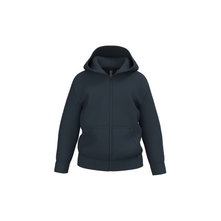 Sudadera reciclada con cremallera y capucha infantil