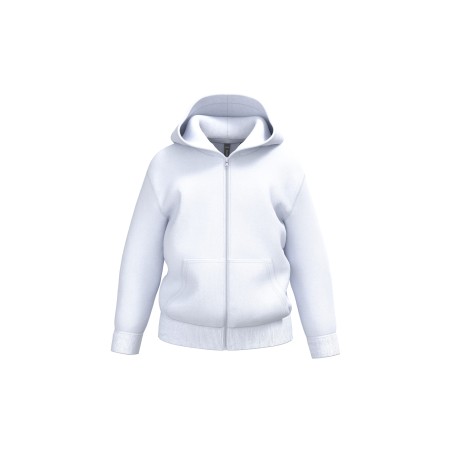 Sudadera reciclada con cremallera y capucha infantil