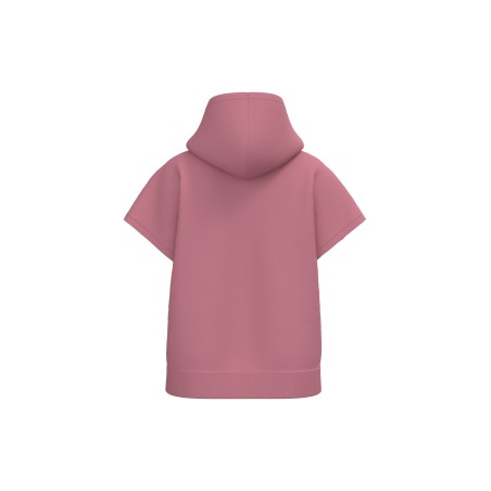 Sudadera ecorresponsable con capucha oversize sin mangas French Terry mujer