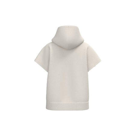 Sudadera ecorresponsable con capucha oversize sin mangas French Terry mujer