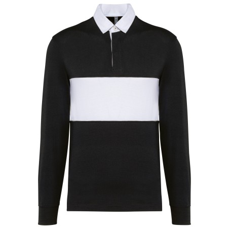 Long-sleeved rugby polo shirt