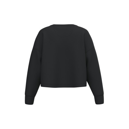 Ladies\\\' crew neck crop sweatshirt