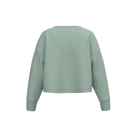 Ladies\\\' crew neck crop sweatshirt