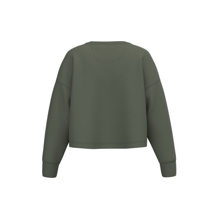 Ladies\\\' crew neck crop sweatshirt