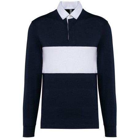 Long-sleeved rugby polo shirt