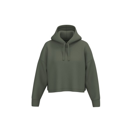 Ladies\\\' crop hooded sweatshirt
