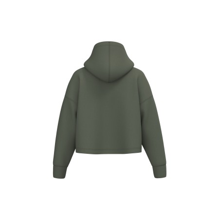 Ladies\\\' crop hooded sweatshirt