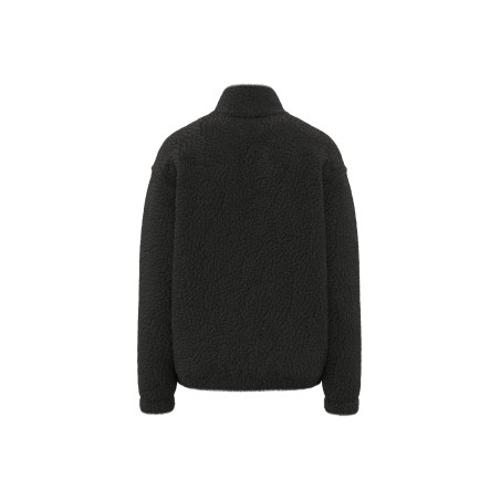 Unisex sherpa dropped shoulders quarter zip sweatshirt
