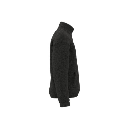 Unisex sherpa dropped shoulders quarter zip sweatshirt